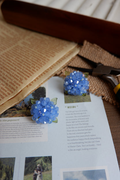 Blue Mist Forest Handmade Earrings