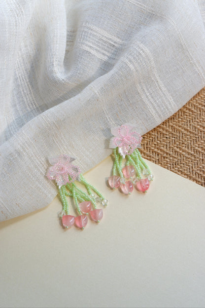 Boucles d'oreilles Fairy Dew de Peach Rhyme