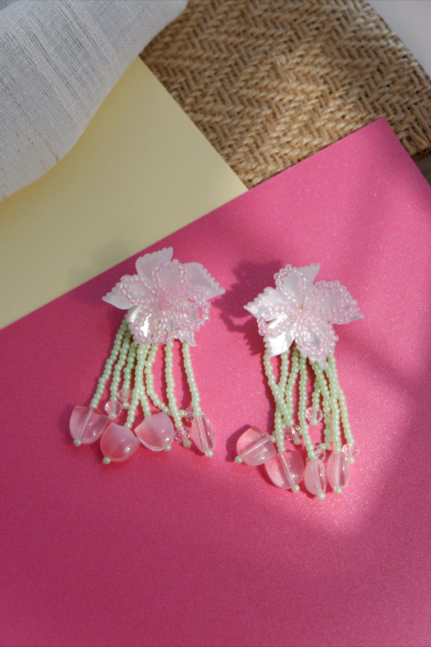 Boucles d'oreilles Fairy Dew de Peach Rhyme